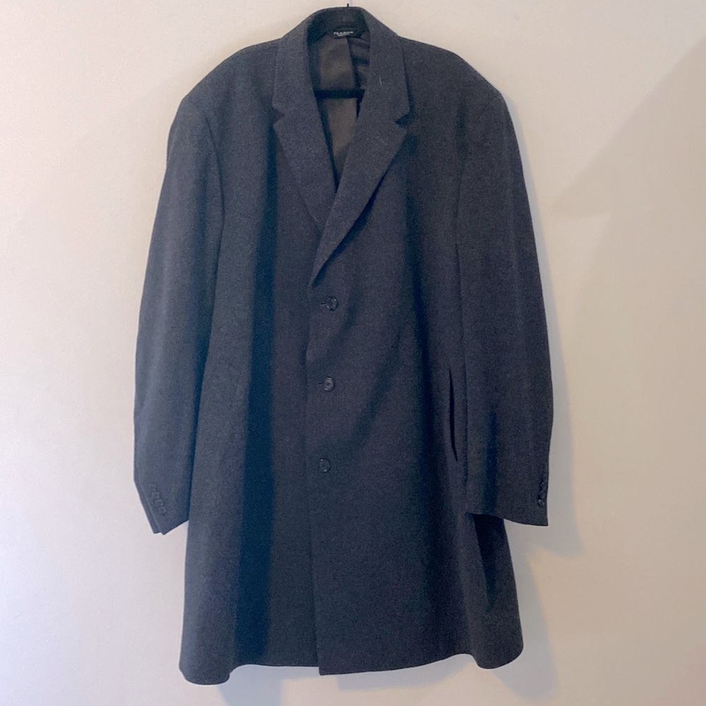 Jos. A.Bank100% Cashmire Black Pea Coat 50 xL like new